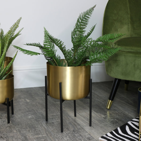World Menagerie Blumentopf aus Metall Wayfair.de